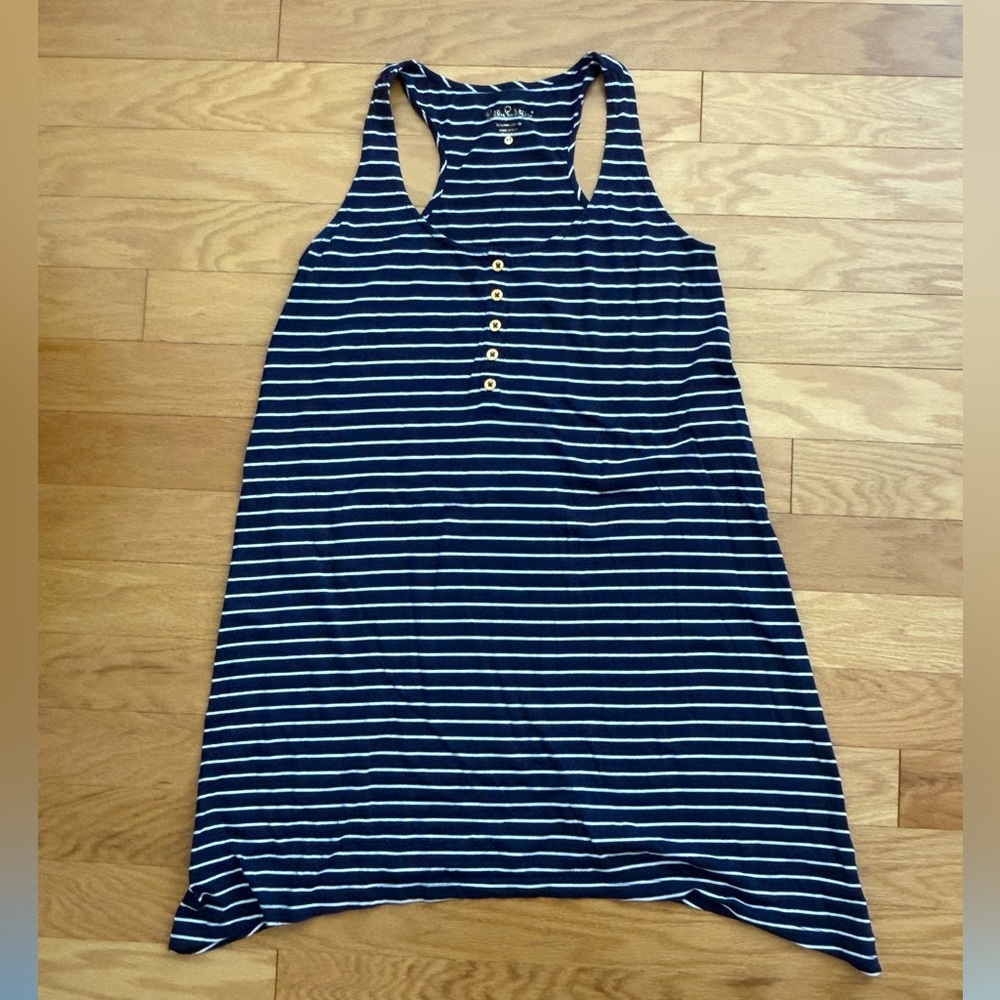 Lilly Pulitzer Navy and White Striped Dress